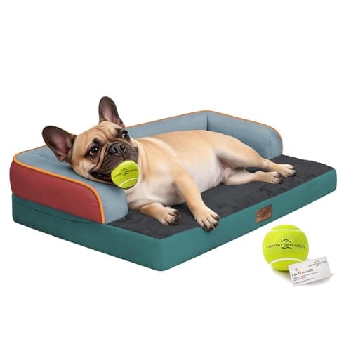 Comfort Expression Memory Foam Dog Bed - Washable Pet Bed for Big Dog Waterproof Orthopedic Dog Beds with Removable Cover ,Non-Slip Pet Couch Sofa- 36 x 27 — image 1