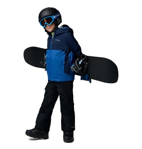 Columbia Youth Alpine Action III Jacket, Mountain Blue Melange/Collegiate Navy, Small