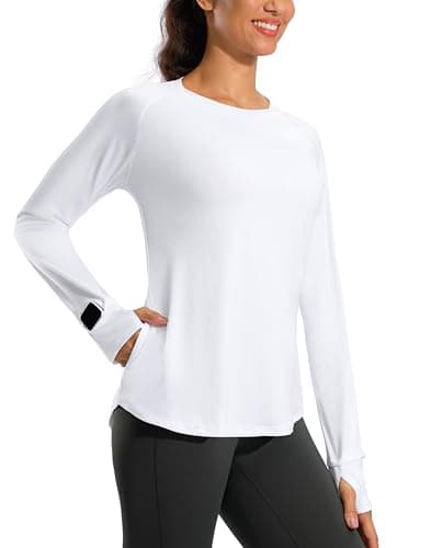 G Gradual Long Sleeve Workout Tops for Women Quick Dry Lightweight Running Athletic Shirts with Zip Pocket Moisture Wicking — image 1