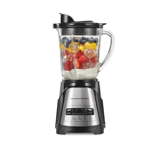 Hamilton Beach Power Elite Wave Action Blender For Smoothies, 40 Oz Glass Jar, 12 Functions Including Puree, Crush Ice, 700 Watts - Black (58148A) — image 1
