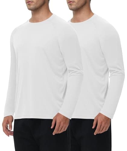 Long Sleeve Shirts for Men - Quick Dry Moisture Wicking UV UPF Sun Protection T-Shirts for Fishing Workout Swim — image 1