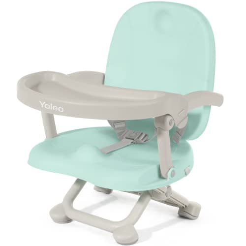 YOLEO Baby High Chair Booster Seat for Dining Table, Foldable High Chairs with Adjustable Heights, Travel Booster Seat with Removable Tray — image 1