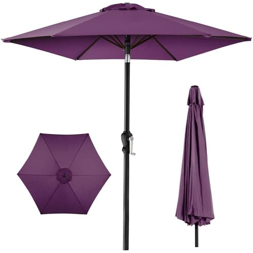 Best Choice Products 10ft Outdoor Table Compatible Steel Polyester Market Patio Umbrella w/Crank and Easy Push Button Tilt — image 1