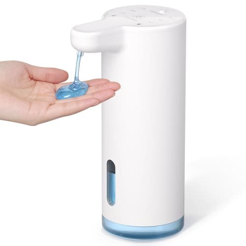 Dual Mode Automatic Liquid Soap Dispenser Touchless for Kitchen & Bathroom | Quiet Design - Rechargeable with 200-Day Standby - Adjustable Volume, Fits Thick & Thin Dish & Hand Soap - IPX7 Waterproof — image 1