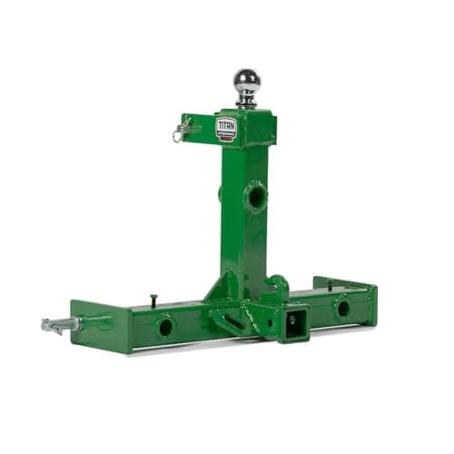 Titan Attachments 3 Point Gooseneck Tractor Trailer Hitch (Green, Frame Only) — image 1