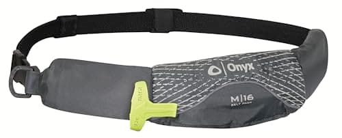 Onyx M-16 Manual Inflatable Belt Pack, U.S. Coast Guard Approved, Low Profile, Compact Design, Approved for users 16 years and older; and over 80 pounds
