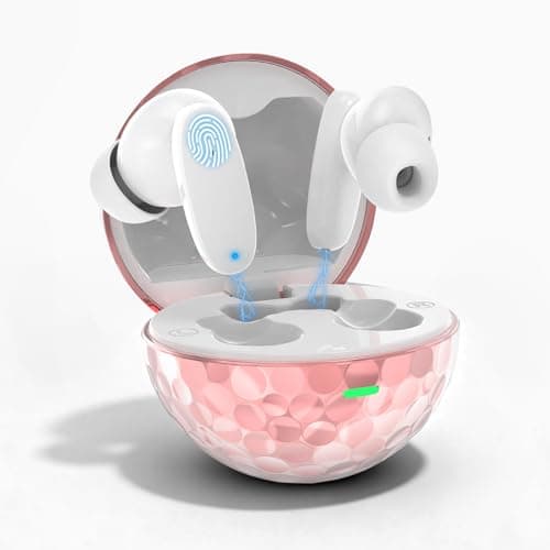 KDYNIX True Wireless Earbuds, Bluetooth 5.4 Headphones with Dual ENC ANC Noise Canceling, 13mm Drivers for Deep Bass Stereo, IPX7 Waterproof, 18H Playtime, USB-C Charging Case for iPhone Android