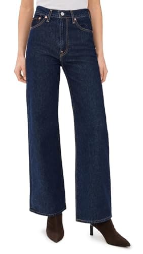 Levi's Women's Ribcage Wide Leg Jeans, Shaded View, Blue, 31