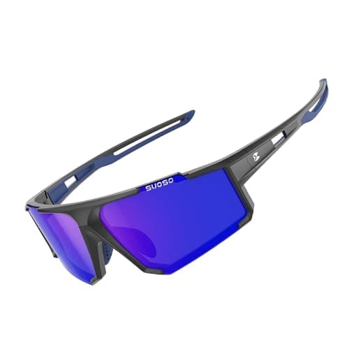 suoso Polarized Sports Sunglasses Men: UV400 Running Sunglasses for Women, Lightweight Fishing Baseball Cycling Glasses TR90 — image 1
