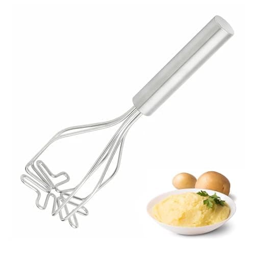 Potato Masher, Heavy Duty Stainless Steel Integrated Masher Kitchen Tool Wire Masher for Potatoes, Avocados, Beans, Fruit & Vegetables — image 1