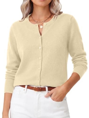 GRECERELLE Women's Wool Blend Business Casual Cardigan Sweater Fall Outfits — image 1