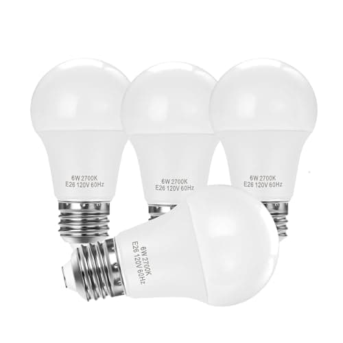 UPWATT E26 LED Light Bulbs, A15 6W (40W Equivalent), Soft White 2700K, Non-Dimmable Medium Base Bulbs for Home Lighting, 4 Pack — image 1