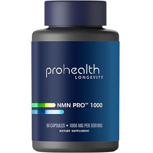 ProHealth NMN Pro 1000 (60 Capsules) Clinically Studied Uthever® NMN. NAD+ Precursor for Cellular Energy, Mitochondrial Support & Healthy Aging. USA Manufactured, Triple Lab-Tested