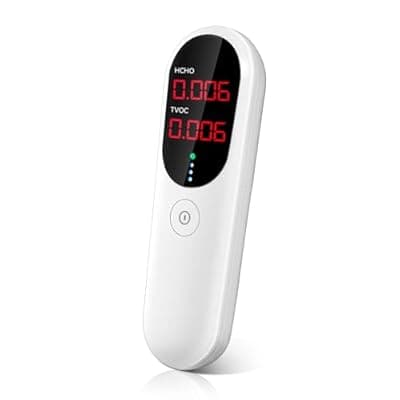 Air Quality Monitor,Indoor Formaldehyde Detector, TVOC Tester for Indoor Air Pollution Detection - Confined Space Test Air Quality for Home,Office and Various Occasion (Black)