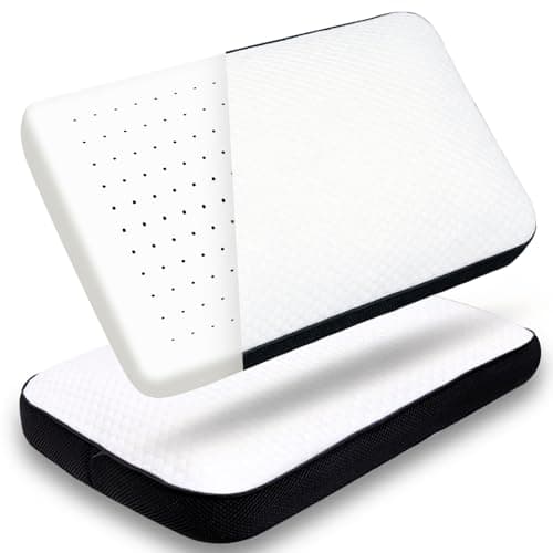 Trrisaun Memory Foam Pillows Standard Size Set of 2, Cooling Pillow for Sleeping with Breathable Mesh and Washable Cover, Bed Pillows for Back, Side & Stomach Sleepers — image 1