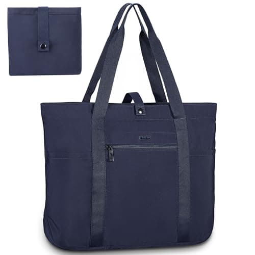 Voova Tote Bag for Women, Large Capacity Tote Bag with Zipper, Foldable Shoulder Bag Handbag for Work,Travel,Shopping,Beach — image 1