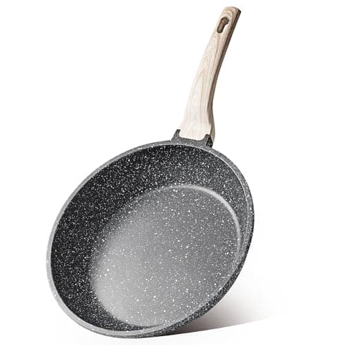 CAROTE Nonstick Frying Pan Skillet,Non Stick Granite Fry Pan Egg Pan Omelet Pans, Stone Cookware Chef's Pan, PFOA Free,Induction Compatible(Classic Granite, 8-Inch) — image 1