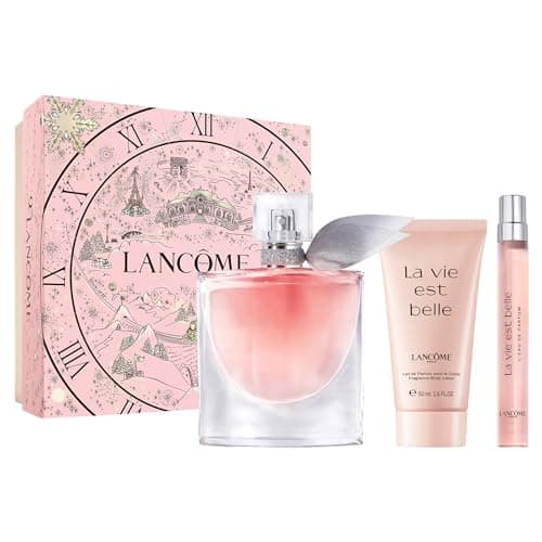Lancôme La Vie Est Belle Gift Set - Full-Size Refillable La vie est belle Eau De Parfum Spray 1.7 fl. oz, Purse Spray 0.34 fl. Oz, Body Lotion 1.6 fl. oz.- Limited Edition Gift Set for Women