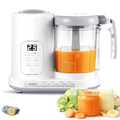 Baby Food Maker Pro Steamer Blender: 4 in 1 Auto Steam Blend and Puree Maker with Self-Clean for Healthy Baby and Toddler Meal Prep - BPA-Free
