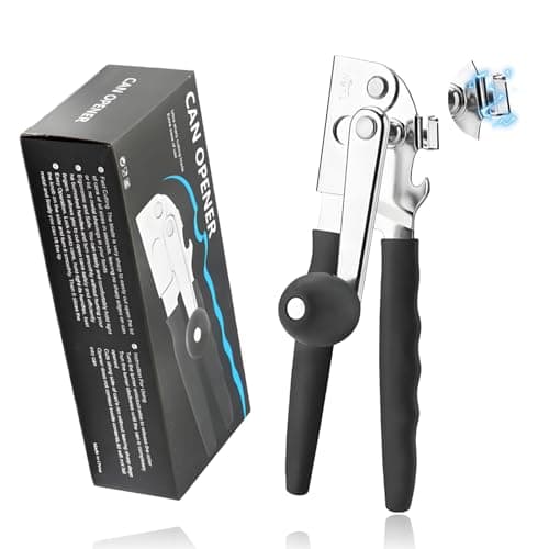 ELESULTRA Commercial Can Openers Manual - Hand Crank Can Opener Heavy Duty With Comfortable Extra-Long Handles Swing Away Can Opener for Seniors 3 In 1 Large Handheld Can Open With Ergonomic Handle — image 1