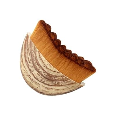 Trazzo Lymphatic Contour Face Brush, Dry Facial Brush for Lymphatic Drainage – Soft Bristles for Face Sculpting, Puffiness Reduction & Natural Glow