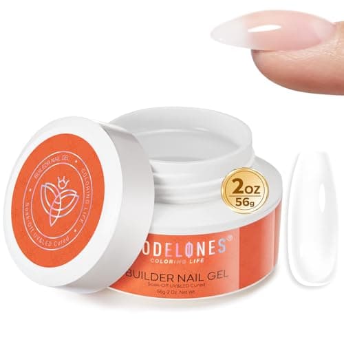 modelones Builder Nail Gel, 10-in-One Builder Clear Hard Gel 2oz, High Thickness for Extension Apex Building Sculpting Overlays Home Salon LED Cured — image 1