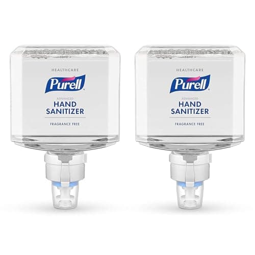PURELL Advanced Hand Sanitizer Gentle & Free Foam, Fragrance Free, 1200 mL Refill for PURELL ES8 Automatic Hand Sanitizer Dispenser (Pack of 2) - 7751-02