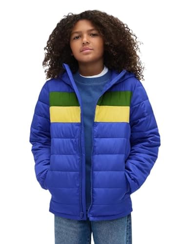 GAP Boys Logo Lightweight Puffer Jacket Royal Gem S