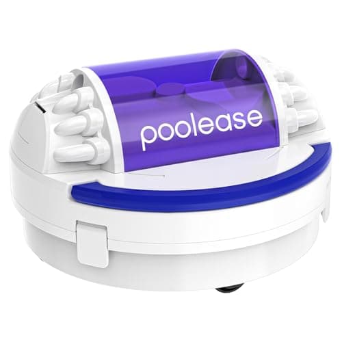 Poolease X1 Cordless Robotic Pool Vacuum, Automatic Pool Cleaner with 45W Dual-Motor, Ideal for Inground Above-Ground Flat Pool, 2L Debris Capacity