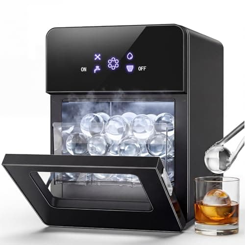2" Clear Ice Ball Maker Machine, Countertop Sphere Ice Maker with Self-Cleaning – 4 Pcs in 40 Mins (144 Pcs/Day), Auto/Manual Water Fill, Crystal Clear Large Round Ice for Whiskey, Cocktail, Home Bar — image 1