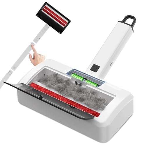 Quamkar Pet Hair Remover for Carpet, Reusable Pet Hair Remover, 44 Inch Adjustable Handle, Electric Dog Cat Hair Removal Tool for Couch, Carpet — image 1