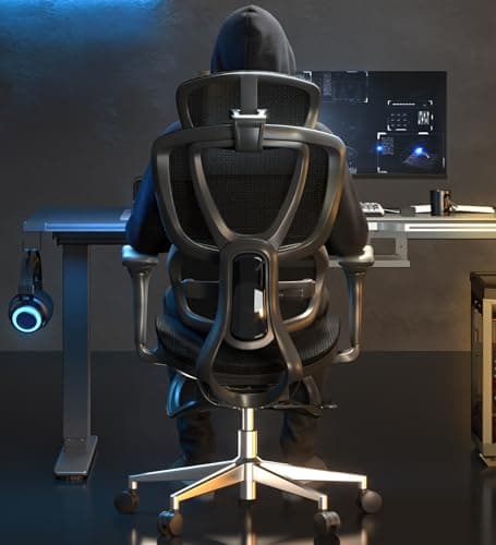 FLEXISPOT Sentinel Ergonomic Gaming Chair with Dual-Wing Adaptive Lumbar, 3D Armrests, 3-Position Recline up to 120°, Height-Adjustable Backrest, Premium Mesh Computer Desk Chair for Home & Office — image 1