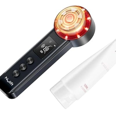 Radio-Frequency Skin Tightening Device | 6 in 1 Home-RF Face Beauty Device | Professional Facial Skin Tightening | Lifting | Wrinkle Reducing | Anti Aging | Depuff | Increase Absorption(with Gel)
