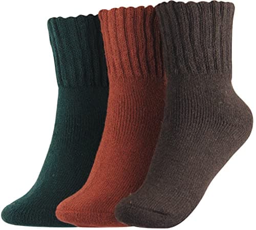 BenSorts Women's Winter Boots Socks Thick Warm Cozy Crew Socks Solid Color Gifts — image 1
