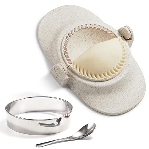 MUMSUNG Empanada Maker Press, 6 Inch Extra Large Dumpling Maker Set with Dough Cutter, Dumpling Mold Set for Pierogi, Pastelitos, Calzone, Turnovers, Chinese Dumpling 6" — image 1