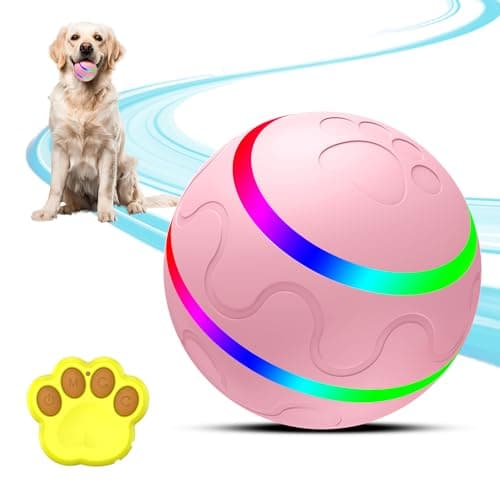 SUJF Smart Interactive Dog Ball, Interactive Dog Toys with Remote Control, Automatic Moving Pet Ball for Medium and Large Dogs, TPU Material, Rechargeable Vibrating Bouncing Pet Toy — image 1