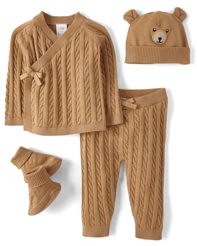 Gymboree,Take Me Home 100% Cotton Newborn Outfit,Bear,UPTO7LBS.