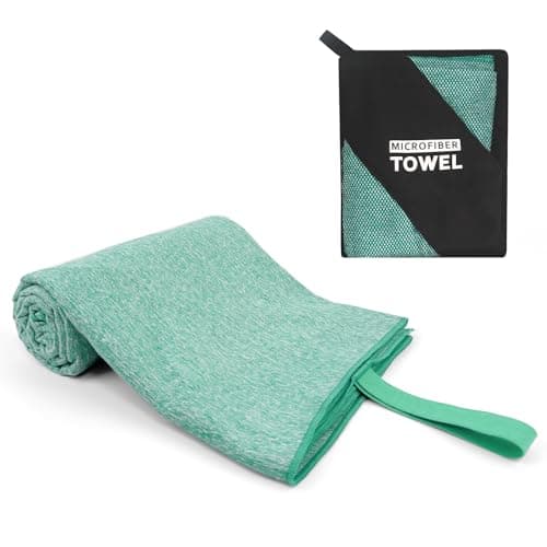 NUOYEE Hot Yoga Mat Towel 30X60 Inch Quick Dry Microfiber Camping Towel Fast Drying Lightweight Travel Body Beach Swimming Pool Towels(Light Green, 1 Pack L(30X60 Inch) — image 1