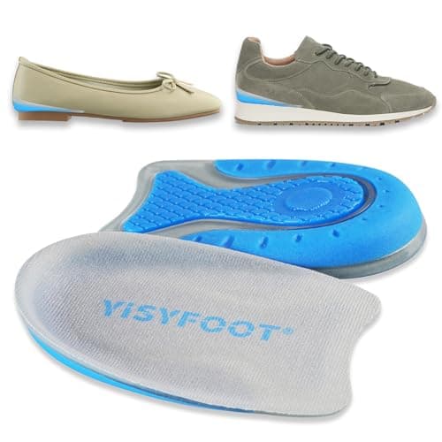 YISYFOOT Heel Cups for Heel Pain Relief, Gel Heel Pads for Shock-Absorbing, Shoes Inserts for Achilles Tendonitis, Bone Spurs, Women & Men Comfort (Blue, Large) — image 1