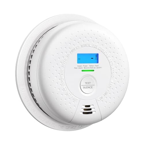 X-Sense Smoke Detector and Carbon Monoxide Detector, SC01, 1-Pack | 10-Year Sealed Battery (Not Hardwired), Real-Time CO and Battery LCD Display, UL 217 & UL 2034 Certified — image 1