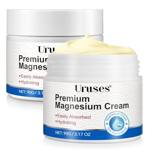 2Pack Magnesium Cream, Body Lotion, High-Concentration Zechstein Magnesium for Muscle & Joint Support, Easy Absortion, 3.17G — image 1