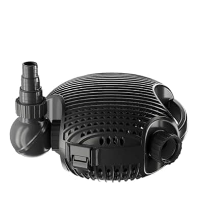 LYCLEAN Submersible Water Pump 3302 GPH, 130W Pond Pump with 13.1FT Lift Height for Water Fountain Pond, Adjustable Water Outlet Quiet Aquarium Pump for Waterfall, Fish Pond, Statuary Hydroponic