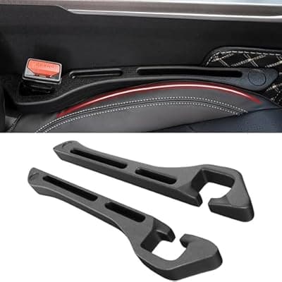 JCL Car Seat Gap Filler 2 Pack, Soft Multifunctional Gap Filler for Car Seat Gap Filler Organizer, Universal Car Gap Seat Filler Fits Car Truck SUV to Fill The Gap Between Seat and Console
