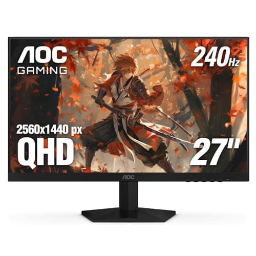 AOC 27 Inch QHD Gaming Monitor 240Hz 0.3ms, Overclock 260Hz, IPS, 2560x1440, G-Sync Compatible, HDR Ready, DisplayPort 1.4 HDMI 2.0, VESA Mount, 3-Year Zero-Bright-Dot, Q27G41ZE — image 1
