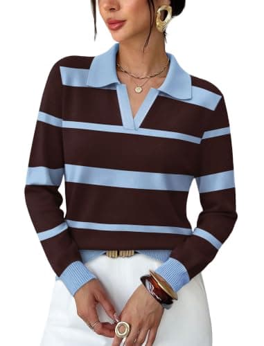 Sweaters for Women Business Casual Fall Outfits 2026 Long Sleeve Basic Tops — image 1