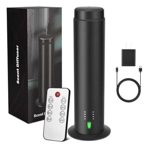 SHXMZS Waterless Scent Essential Oil Diffuser for Hotel,Whole House,Large Room, Office,Home,200ML Large Capacity, Covering 1500 Square feet (Black-A)