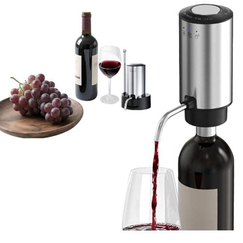 Rechargeable Wine aerator Electric Wine Decanter, Automatic Wine Dispenser withStorage Base,Two Modes:long press to continuously Dispense wine/single press to Dispense75ml of Wine — image 1