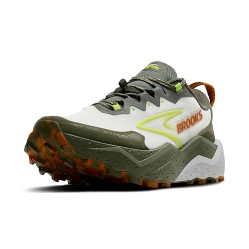 Brooks Men’s Caldera 8 Ultra Trail Running Shoe - Dusty Olive/Lime/Oyster - 10 Medium