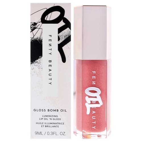 Gloss Bomb Luminizing Lip Oil N Gloss - 01 Fussy by Fenty Beauty for Women - 0.3 oz Lip Gloss