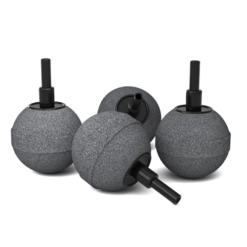 4 Pack Air Stones for Ponds, Long Lasting Aerator Oxygen Diffuser, 1.5 Inch Air Bubble Stone Aerator Bubble Diffuser, Aquarium Air Pump Accessories Airstone for Fish Tanks, Pond and Hydroponics — image 1
